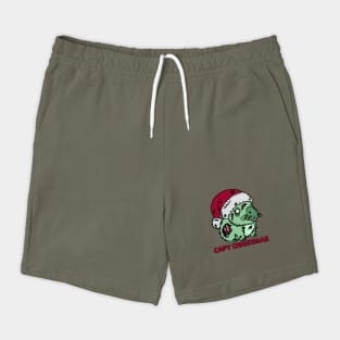 Zombie Capybara Christmas Shorts