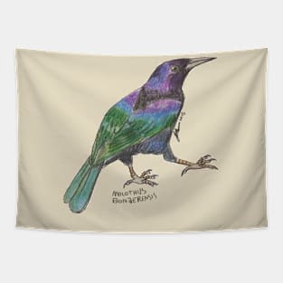 Shiniy Cowbird Tapestry