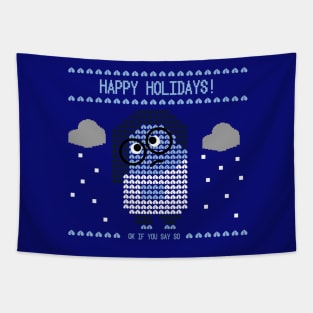 Sad Inside Out ugly Sweater Tapestry