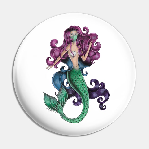 Quarantined Mermaid Pin by Quarantine Girls