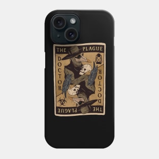 Gothic Steampunk Plague Doctor Tarot Card for Women and Men Phone Case