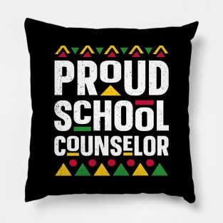 Proud School Counselor Africa Black History Month Pillow