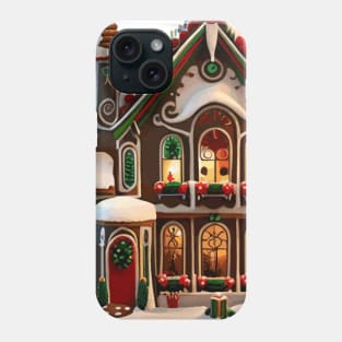 Christmas Gingerbread House for Winter Holiday Season Phone Case