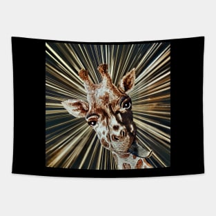 Giraffe funny fun fun birthday art trend Tapestry