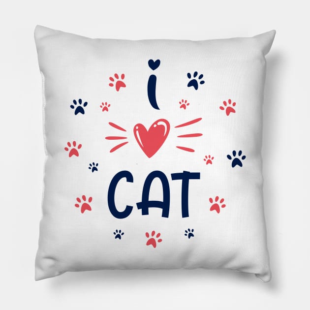 Cat Lover Pillow by elfia