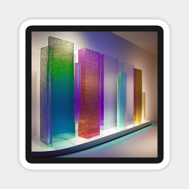 Glass Panels Display Magnet by ArtistsQuest