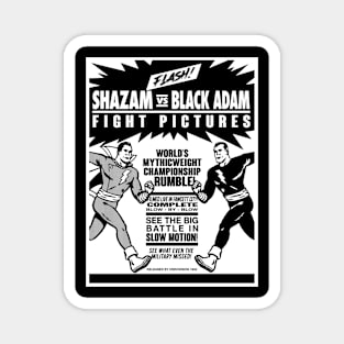 SHAZAM vs. BLACK ADAM - Fight poster 2.0 Magnet