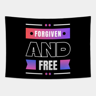 Forgiven And Free | Christian Tapestry