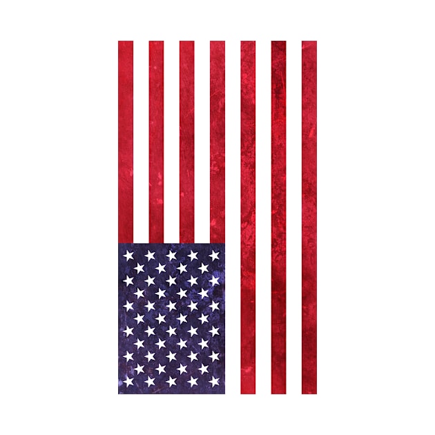 Grungy American Flag by CubeLab Media