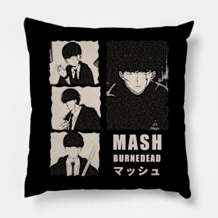 Mash Burnedead Gloomy Halftone Fanart Design Pillow