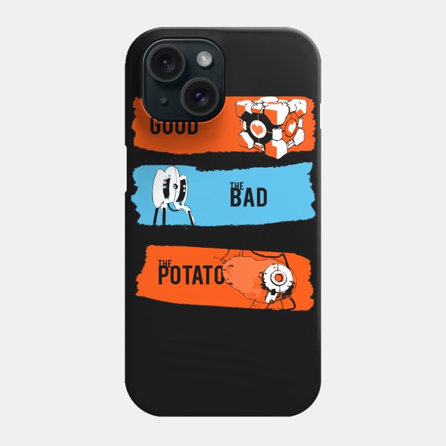 The Good The Bad The Potato Phone Case by sullyink