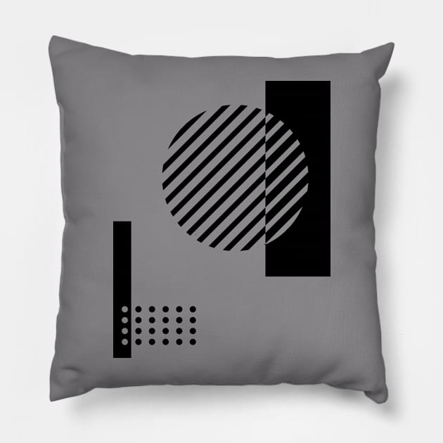 abstract geometric composition Pillow by lkn