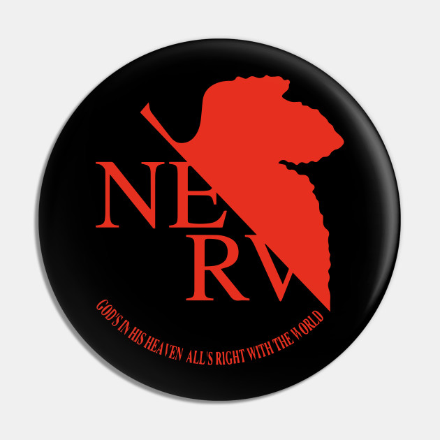 Nerv Logo Asuka Langley Soryu Pin Teepublic