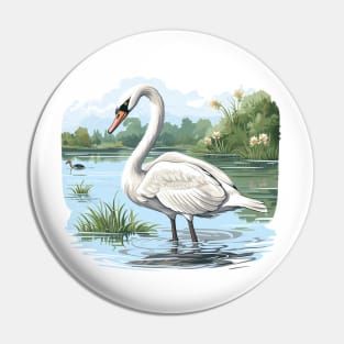 white swan Pin