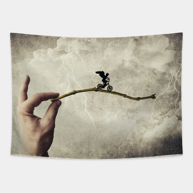 balance boy Tapestry by psychoshadow