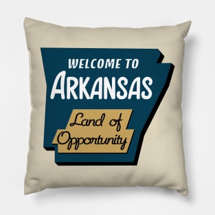 Arkansas - Land of Opportunity Pillow