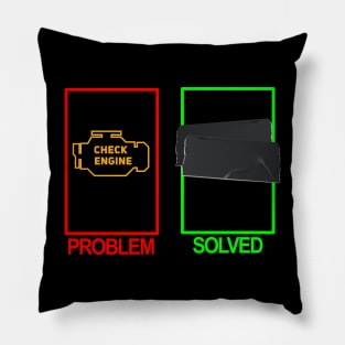 Funny Check Engine Light Mechanic Car Lover Enthusiast Gift Idea  Pillow