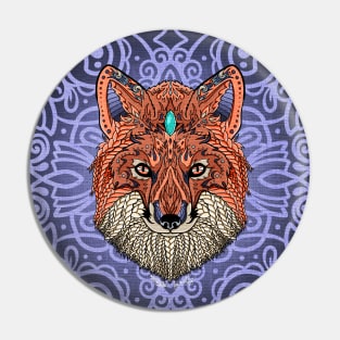 Fox Totem, Spirit Animal Art Pin