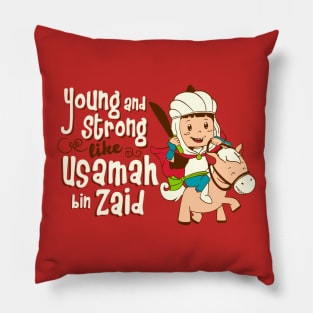 young and strong Pillow