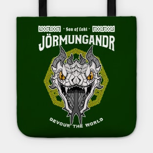 Sons of Loki: Jörmungandr the world serpent-Norse mythology design T-Shirt Tote