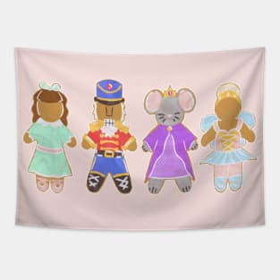 Gingerbread Ensemble Tapestry