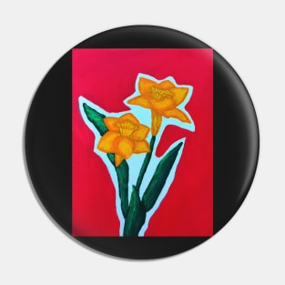 Daffodil Dream w background Pin