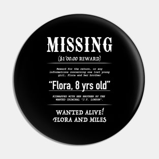 MISSING Flora white Pin