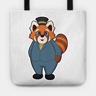 Red Panda as Groom with Hat Tote