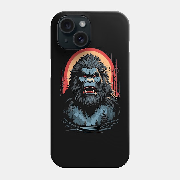 Bigfoot Vintage Phone Case by Nerdlight Shop