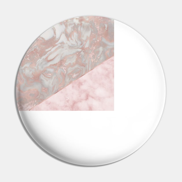 Pink marble & french polished rose gold marble Pin by marbleco