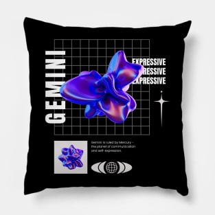 Vaporwave Gemini Season Pillow