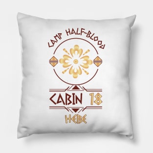 Cabin #18 in Camp Half Blood, Child of Hebe – Percy Jackson inspired design Pillow