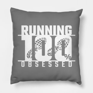 Running 100% Obsessed Pillow