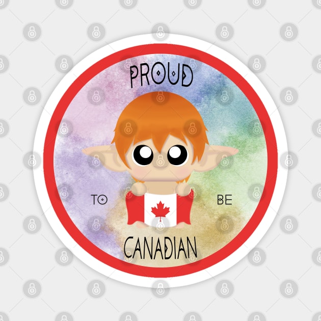 Proud to be Canadian (Sleepy Forest Creatures) Magnet by Irô Studio