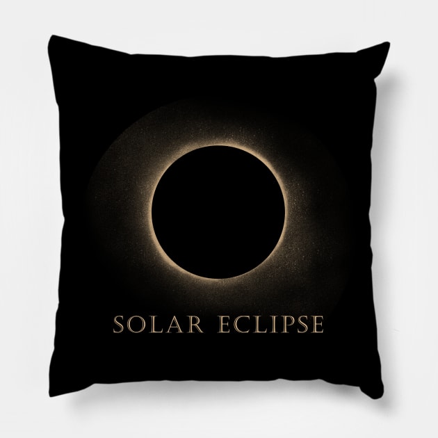 Ring Of Fire Solar Eclipse Pillow by TLSDesigns