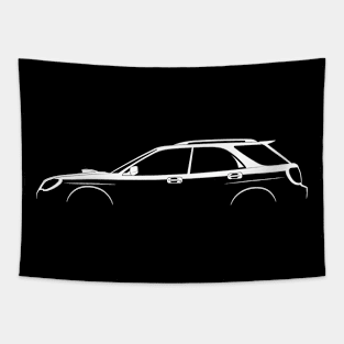 Subaru Impreza WRX Wagon (GG 2005) Silhouette Tapestry