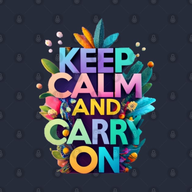 keep calm and carry on by AOAOCreation