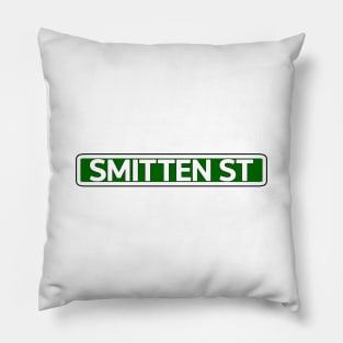 Smitten St Street Sign Pillow