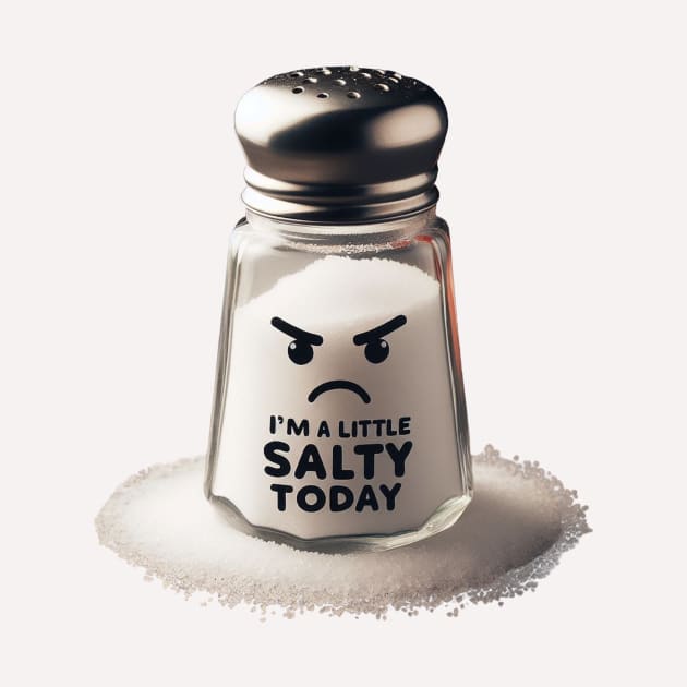 I'm a Little Salty Today Angry Salt Shaker #2 by Battlefoxx Living Earth