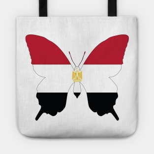 Egyptian Butterfly Egypt Flag Tote