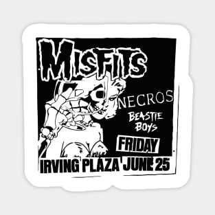 Misfits / Necros / Beastie Boys Punk Flyer Magnet