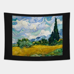 Wheat Field with Cypresses (1889) by Vincent Van Gogh. Tapestry