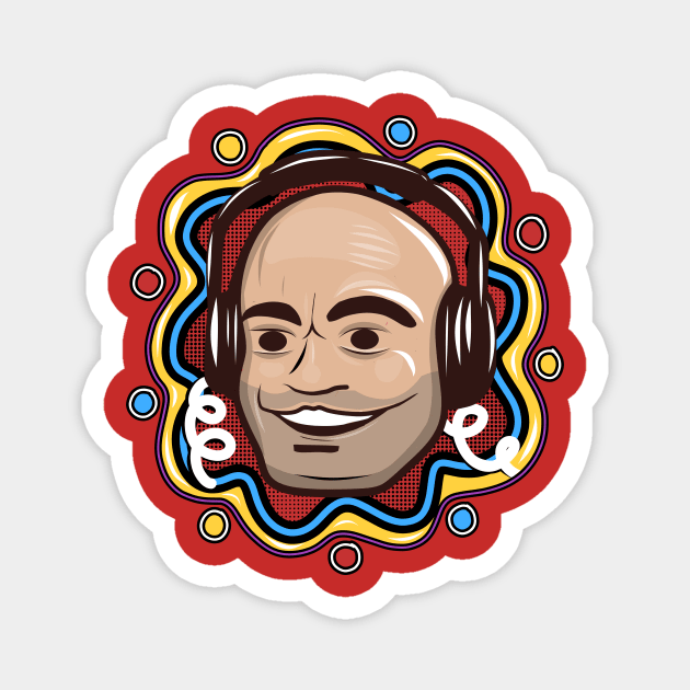 Not Your Average Joe - Joe Rogan Illustration (White) Magnet by Ina