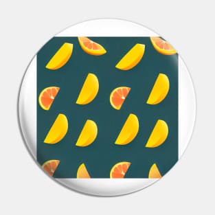 Cut out mango and blood orange pattern Pin