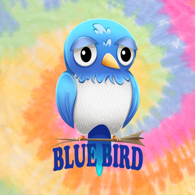 Blue Bird Sad Bird by Art by Angele G