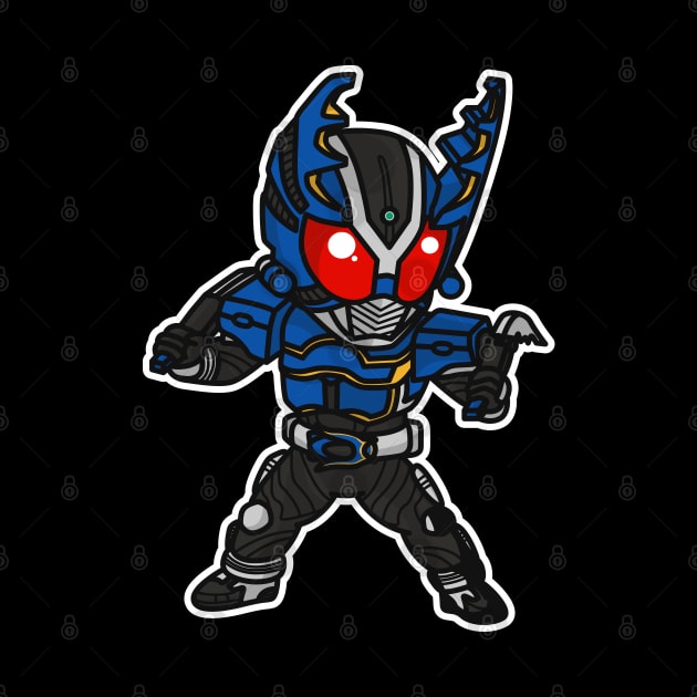 Kamen Rider Gatack Chibi Style Kawaii by The Toku Verse