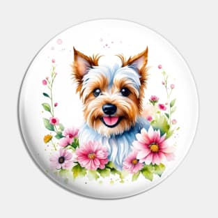 Yorkshire Terrier - Cute Watercolor Dog Pin