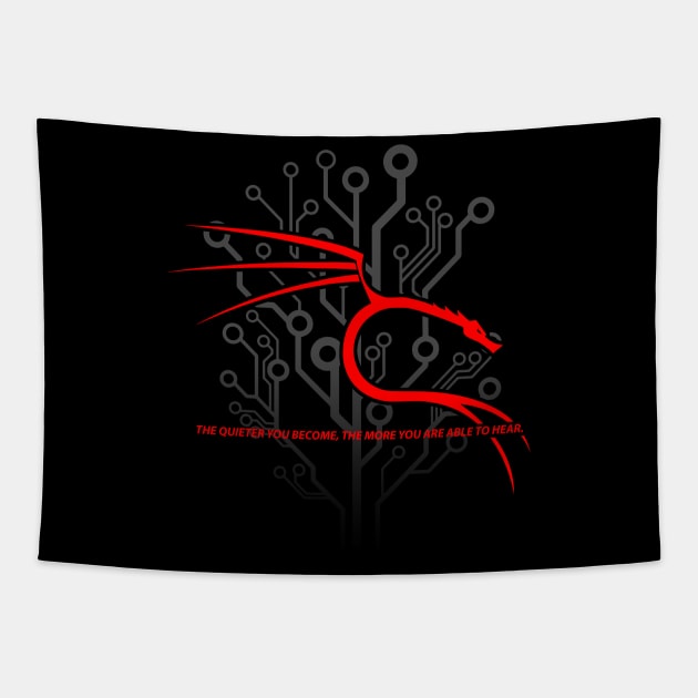 Kali Linux Backtrack Dragon Programming Tapestry by rumsport