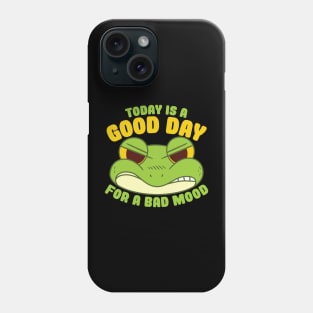 Good Day Bad Mood Angry Frog Phone Case