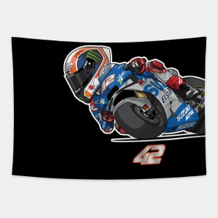 Alex Rins 42 Toon Tapestry